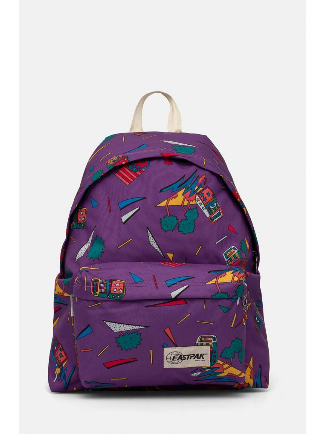 Batoh Eastpak PADDED PAK & 39 R fialová barva velký vzorovaný EK0006206O31